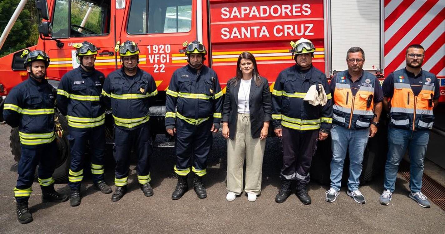 Sapadores de Santa Cruz reforçam presença na Camacha em prevenção de incêndios