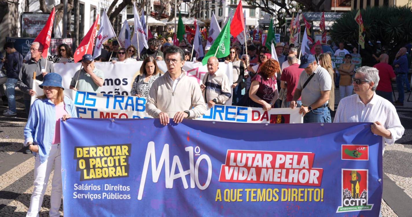 Dia de luta e de apelo à adesão à greve geral de 3 de junho contra pacote laboral (com fotos)
