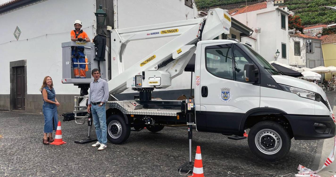 Câmara de Lobos investe 115 mil euros em viatura equipada com grua de 20 metros