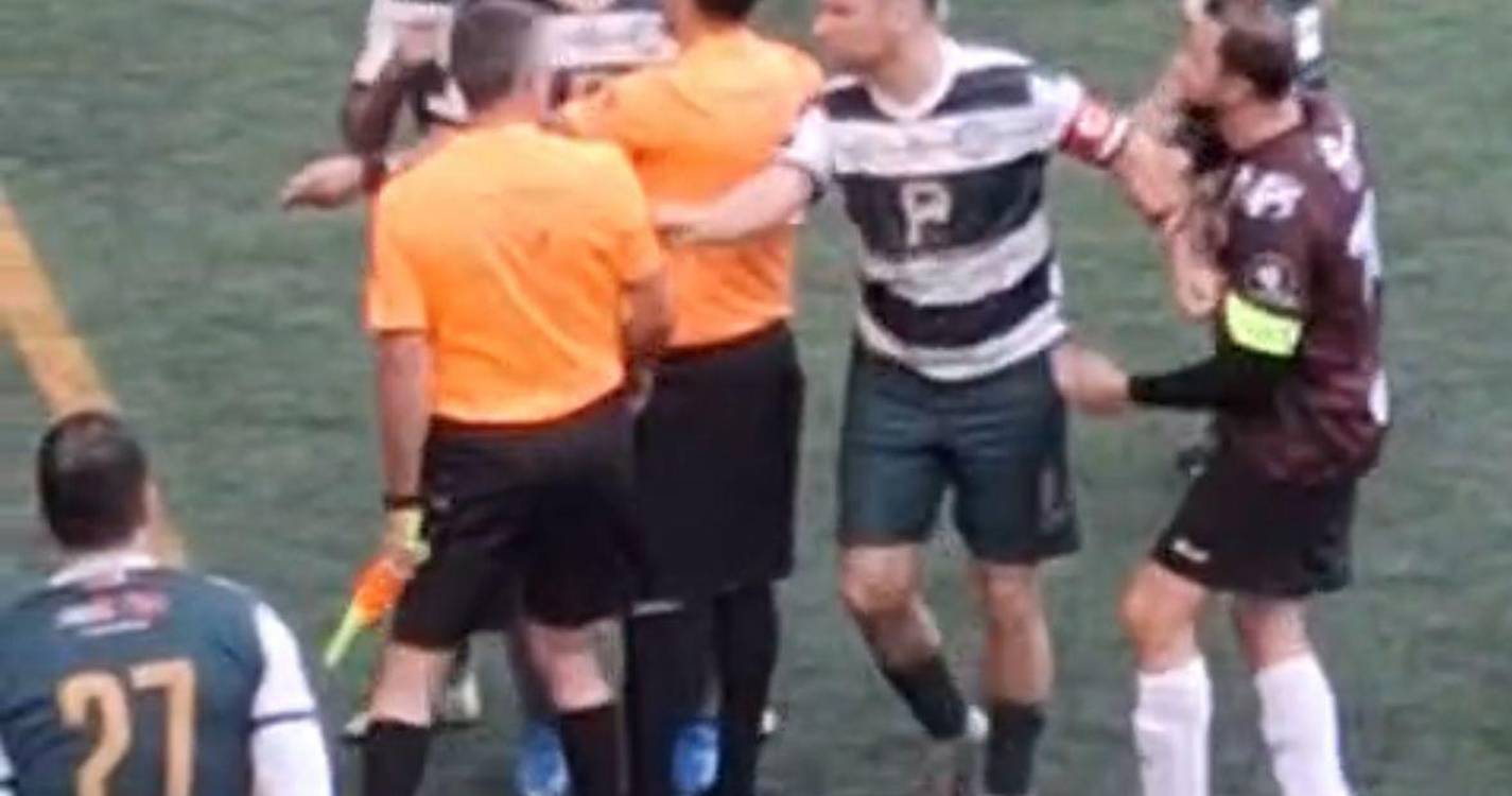 Jogo Bacchus FC – Juventude de Gaula interrompido após tensão com árbitro (com vídeos)
