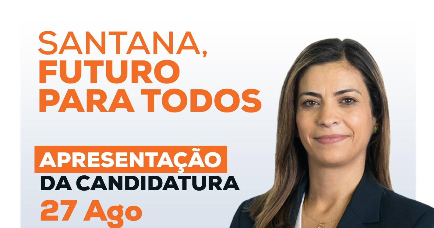 PSD apresenta candidatura a Santana no próximo dia 27