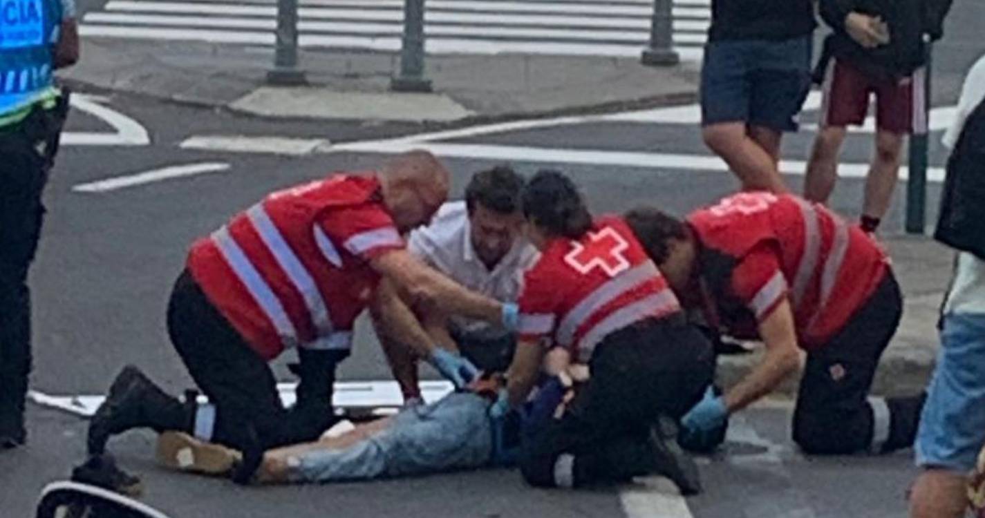 Um ferido grave em acidente de mota no Funchal