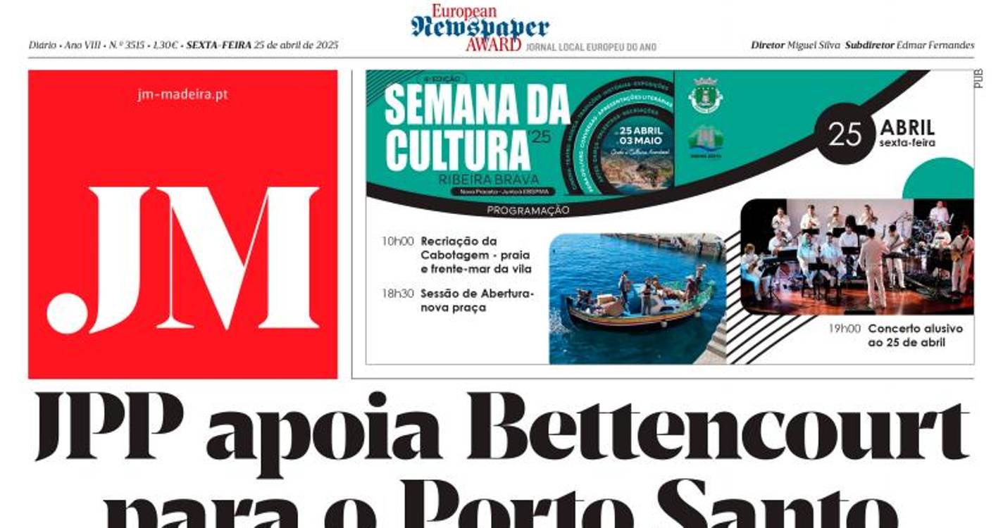 Sexta-feira, 25 de abril de 2025