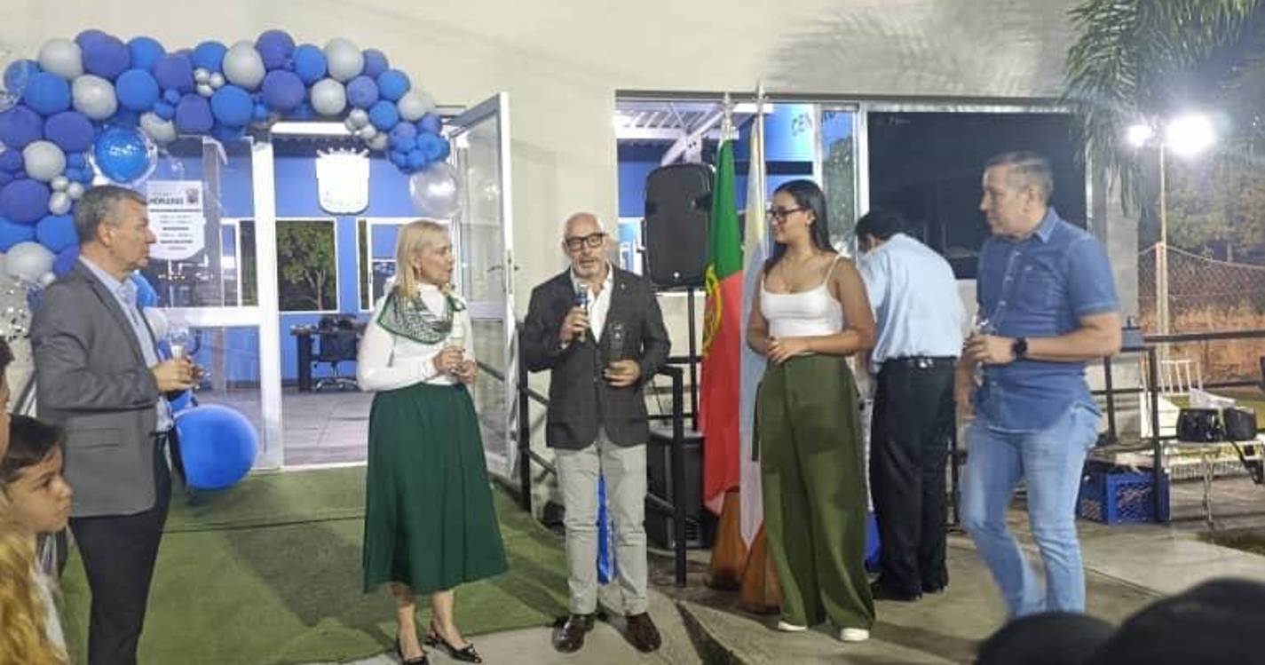 Sancho Gomes inaugura novos espaços desportivos no Centro Luso-Larense