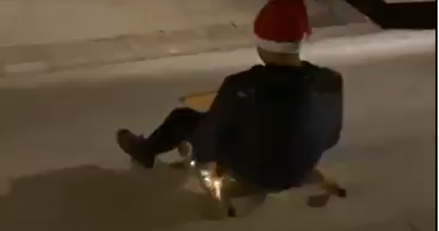 ’Pai Natal’ radical em Coimbra