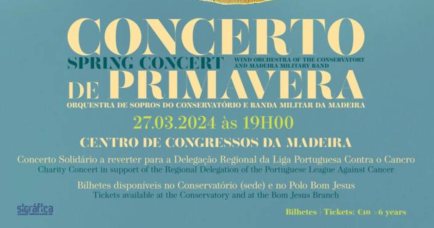 Conservatório organiza ‘Concerto de Primavera’ solidário