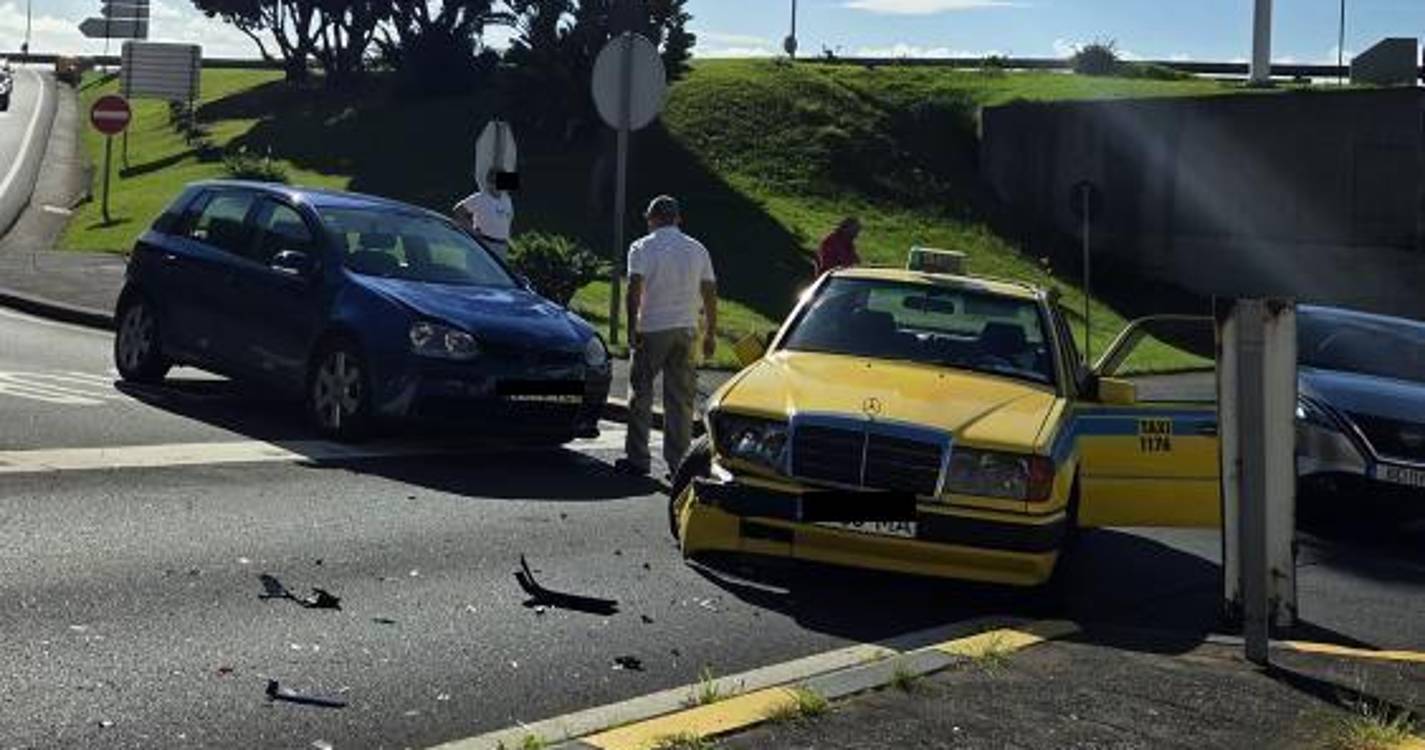 Choque em Santa Cruz à saída da via rápida