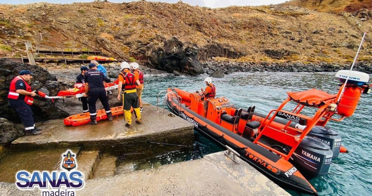 Sanas resgata alemão na Ponta de São Lourenço
