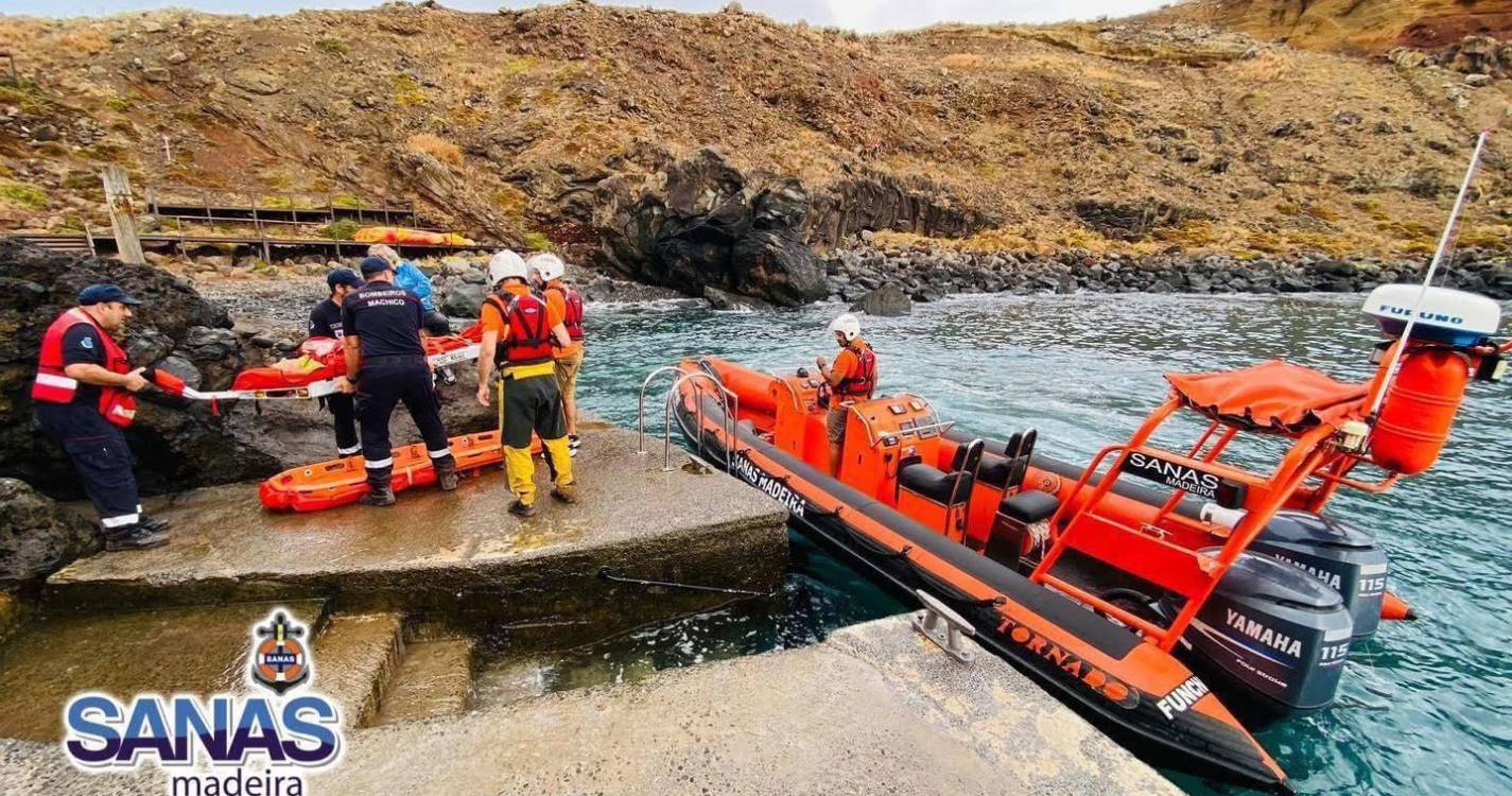 Cidadã de 55 anos socorrida na Ponta de São Lourenço