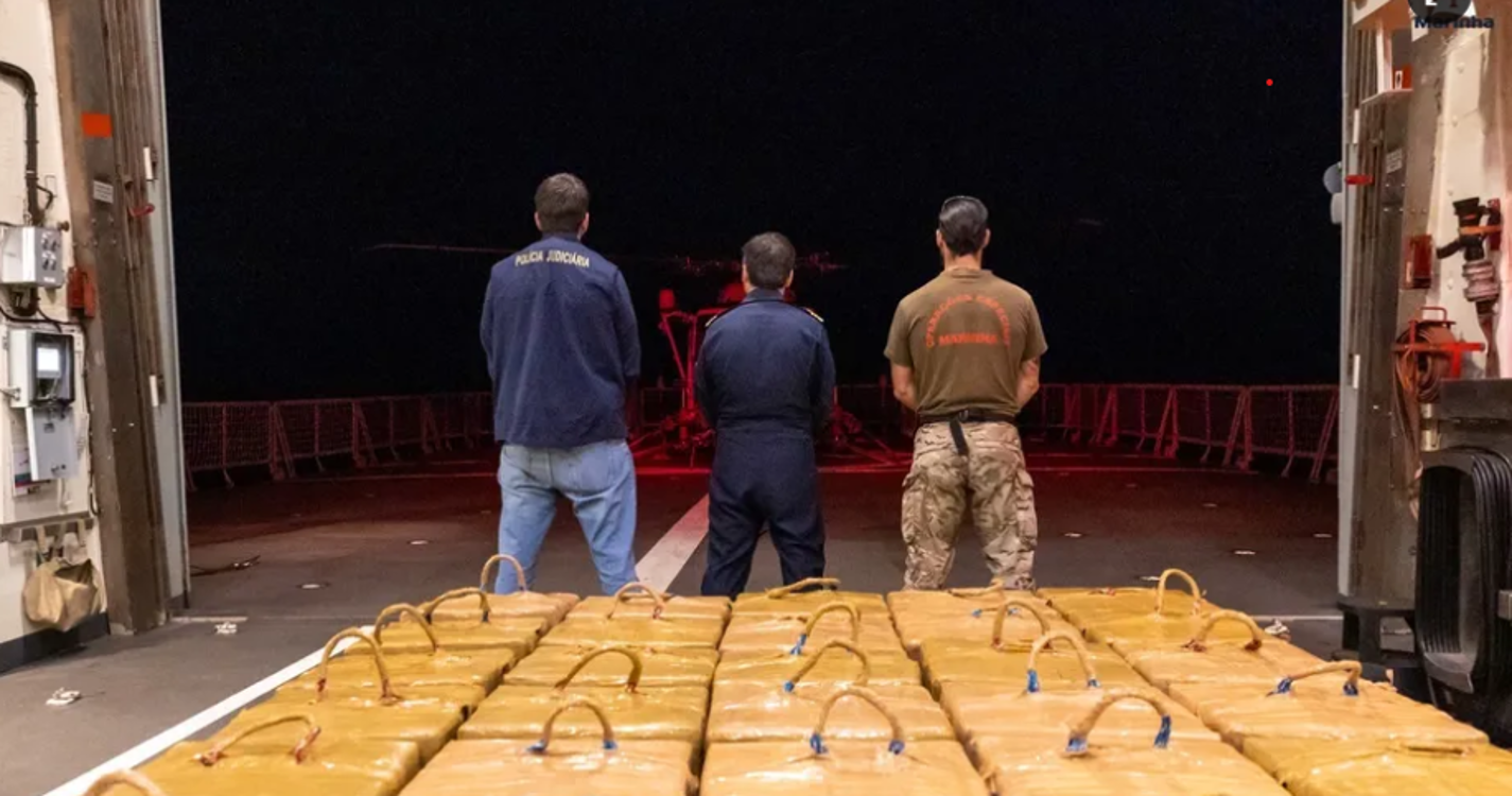 Apreendidas sete toneladas de cocaína em alto mar. 10 detidos vão ser presentes ao Tribunal do Funchal