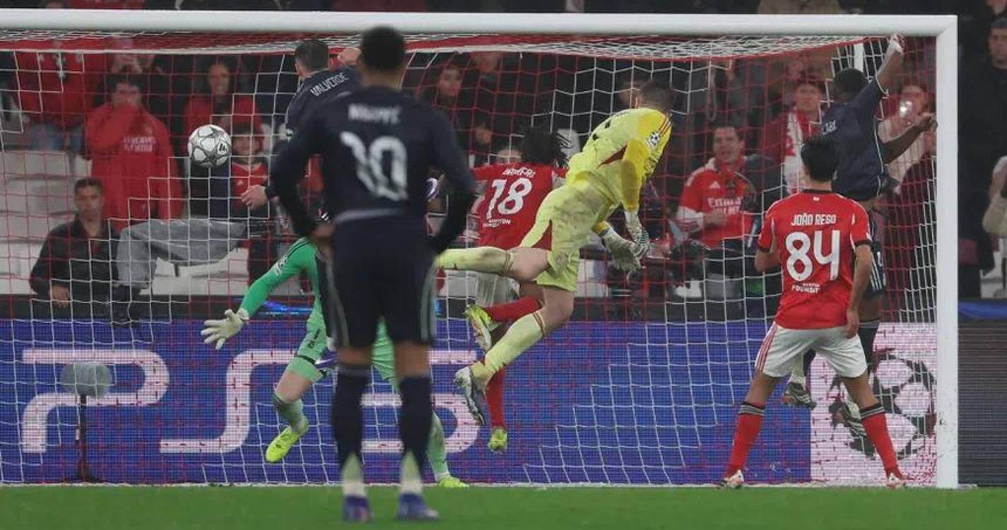 Liga dos Campeões: Trubin herói improvável no triunfo do Benfica frente ao Real Madrid