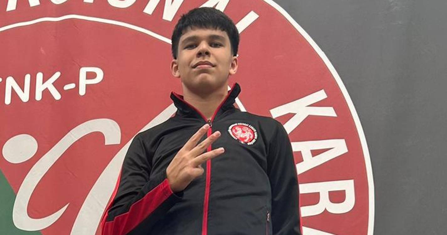 Tiago Pestana conquista bronze nos Nacionais de karaté