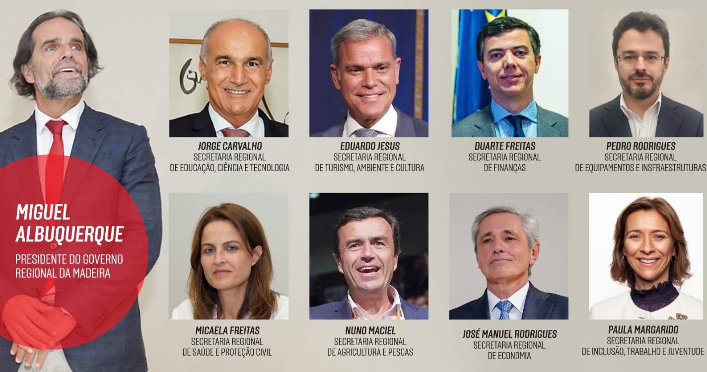 Novo Governo Regional: Saem cinco e entram seis