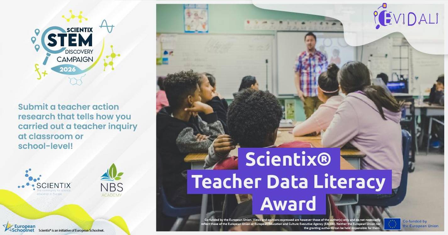 Abertas candidaturas aos prémios ‘Scientix Teacher Data Literacy’