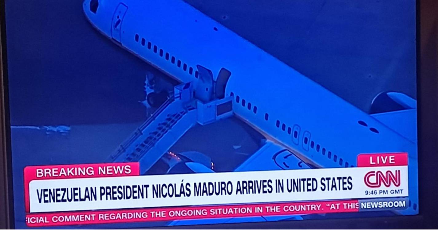 Venezuela: Avião que transportou Nicolás Maduro aterrou em Nova Iorque