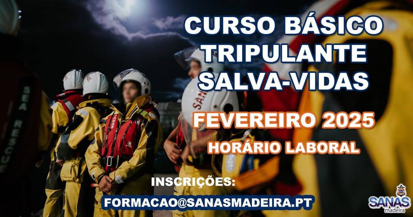 SANAS organiza cursos de Nadador Salvador Profissional e Tripulante Salva-Vidas em fevereiro de 2025