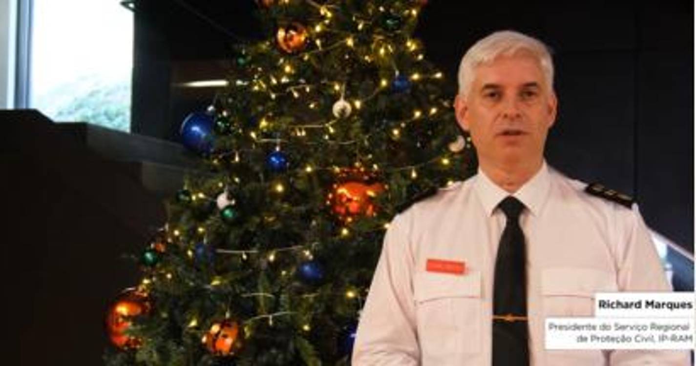Veja a mensagem de Natal do presidente do Serviço Regional de Proteção Civil (com vídeo)