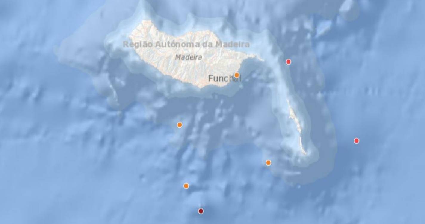 Dois sismos registados este fim de semana na Madeira