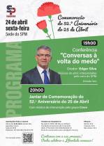 Sindicato dos Professores da Madeira celebra 25 de Abril com conferência e jantar convívio