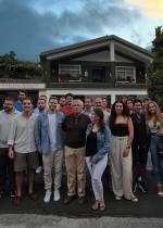 Elementos da Juventude Popular com o presidente do CDS- PP José Manuel Rodrigues.