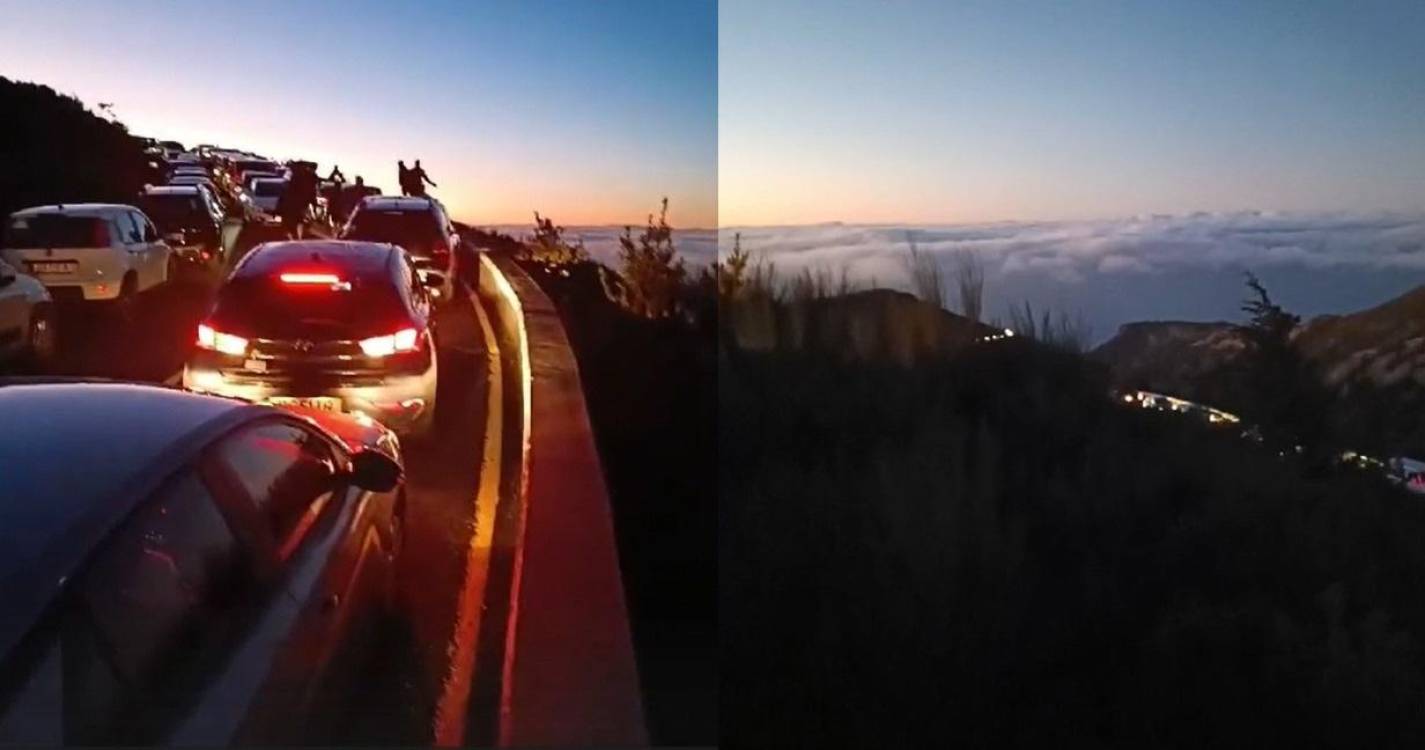 Multidão invadiu Pico do Areeiro para ver o nascer do sol (com vídeo)