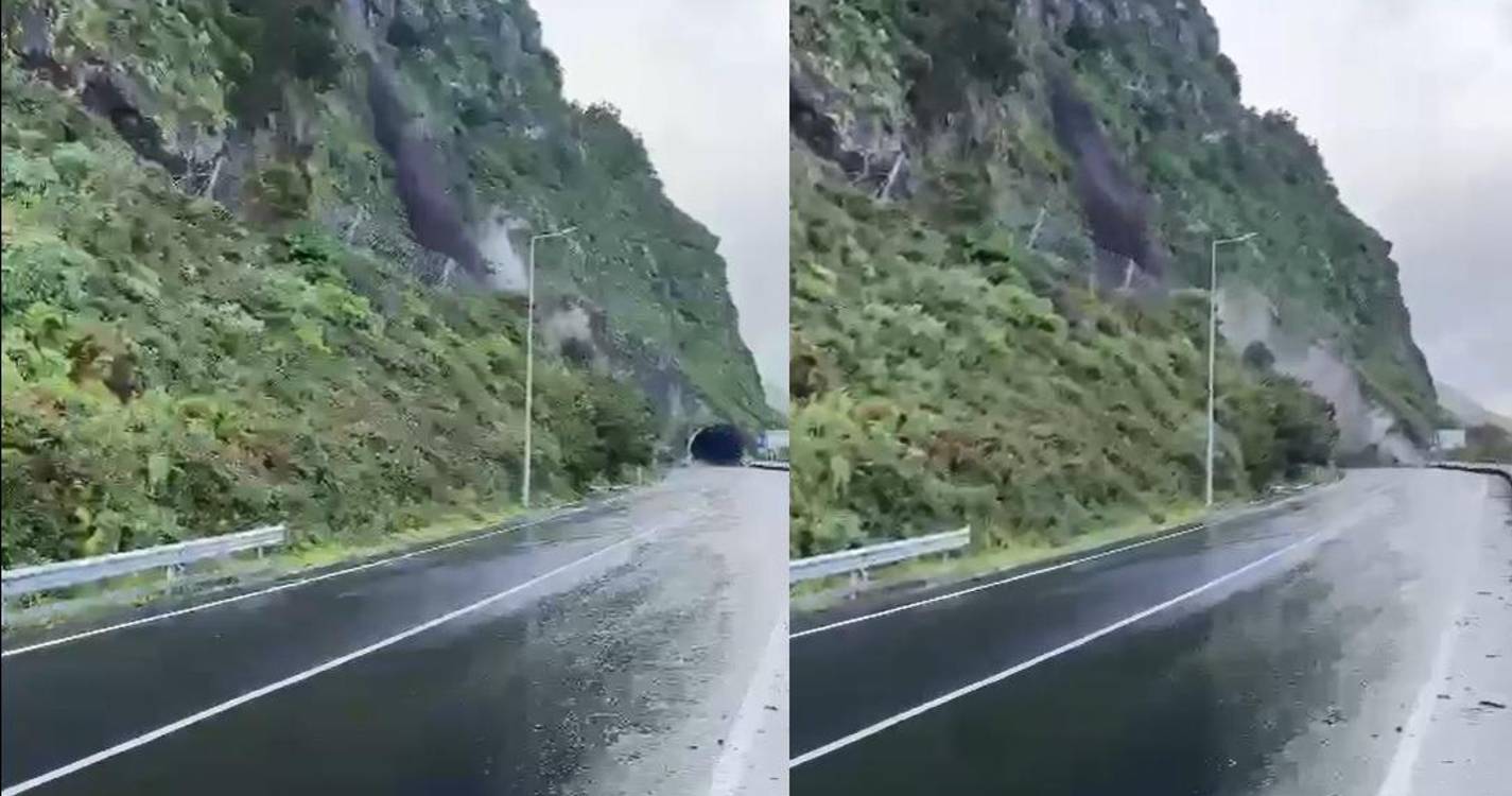 Rocheiros realizam trabalhos de limpeza na escarpa da Via Expresso em São Vicente (com vídeo)