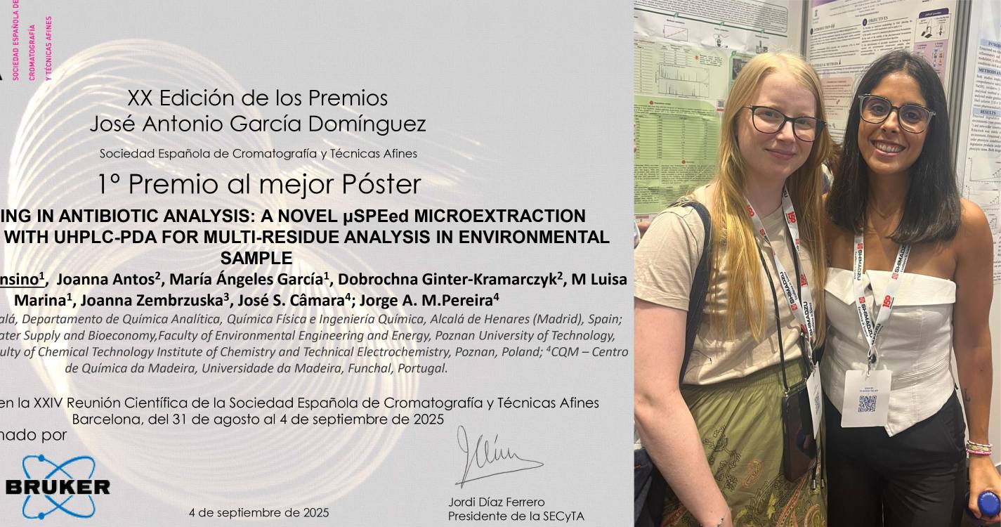 Investigação realizada no CQM premiada em conferência em Espanha