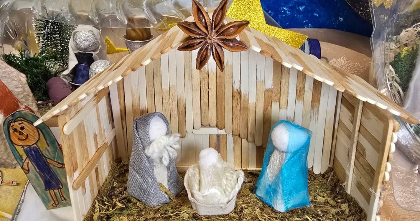 Escola da Lourencinha promove presépios com materiais recicláveis