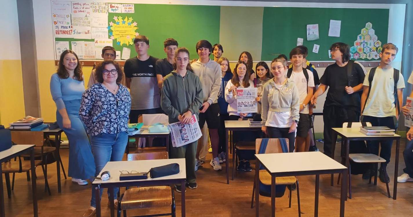 Alunos do Colégio Infante ouviram falar de jornalismo com o JM