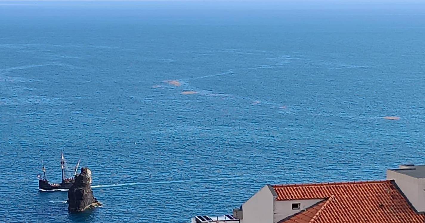 Mar na zona do Lido atingido por sargaço