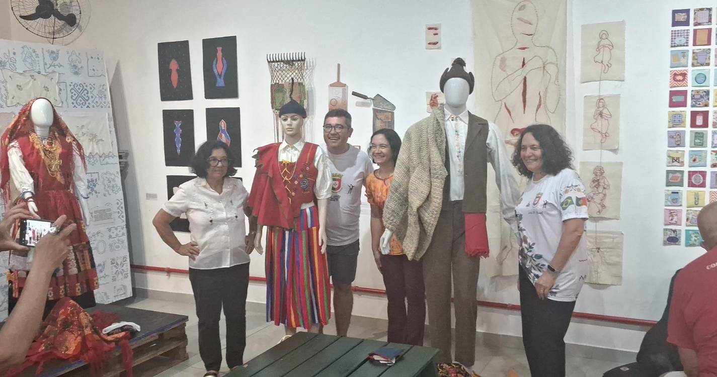Oficina em Santos destaca tradição do bordado da Madeira