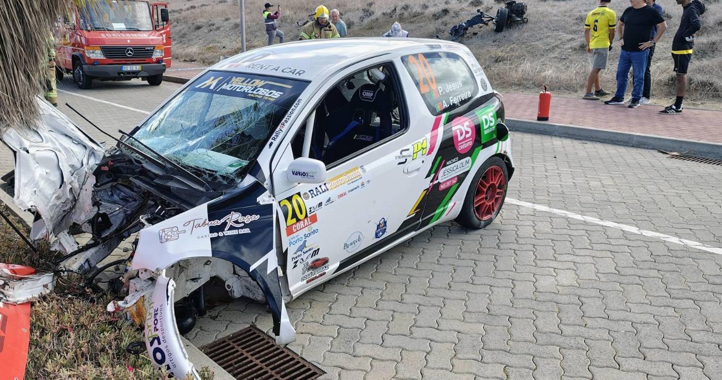 Despiste no Rali do Porto Santo faz dois feridos
