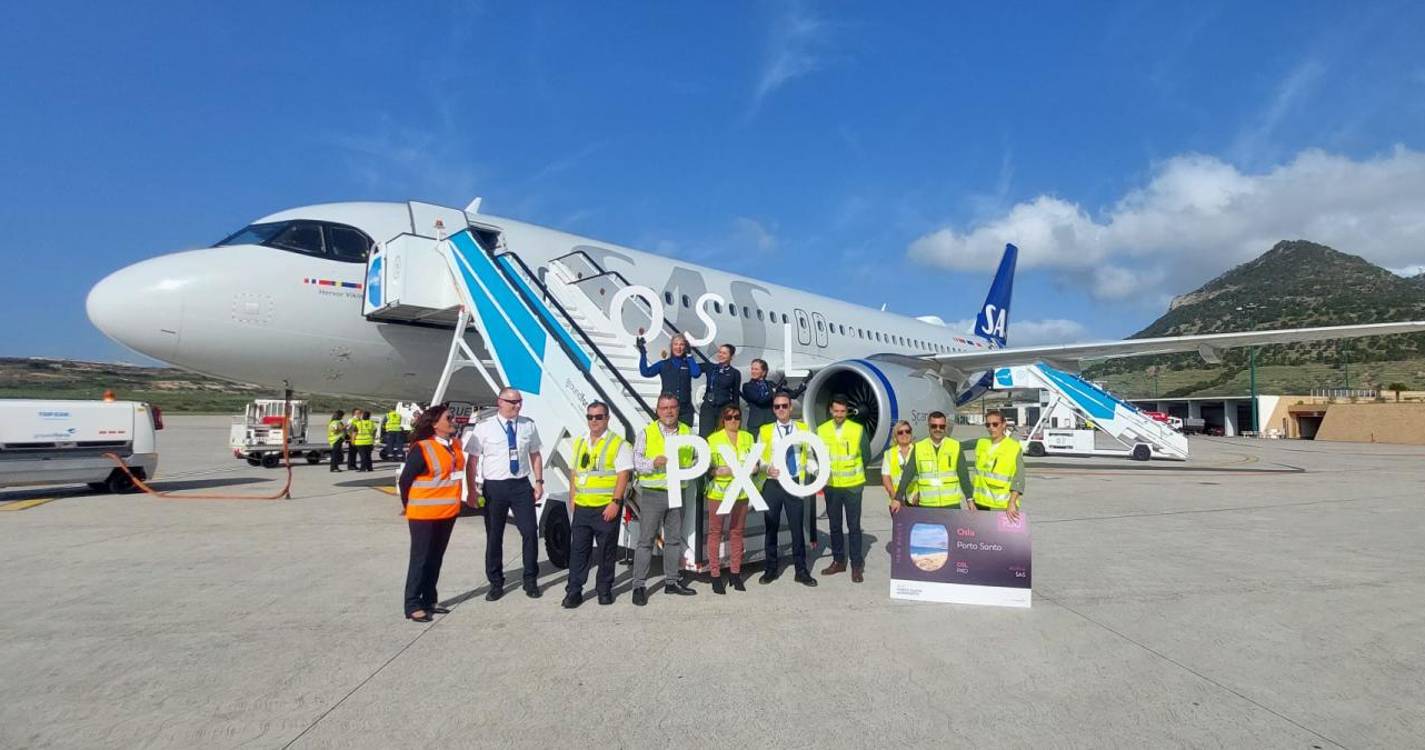 Porto Santo estreou ligações diretas da Noruega