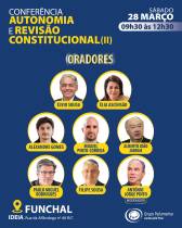 Conferência do JPP sobre autonomia junta Alberto João Jardim e vários oradores no Funchal