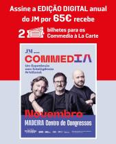 Assine o JM Digital e receba bilhetes para o espetáculo “Commedia à La Carte” na Madeira