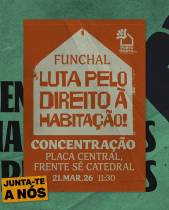 Manifestação pelo direito à habitação no Funchal realiza-se a 21 de março