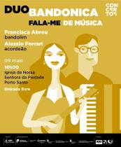 Duo Bandonica leva concerto de bandolim e acordeão ao Porto Santo