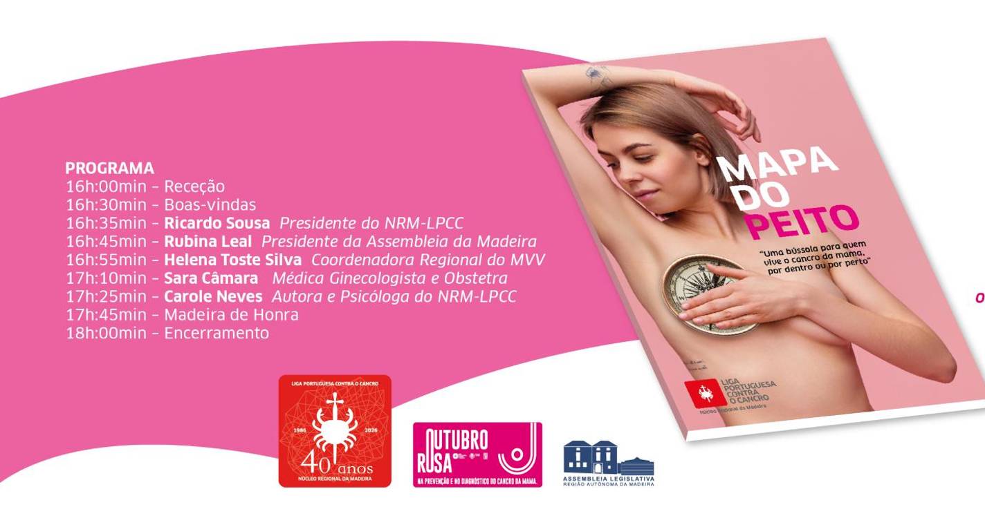 Livro ‘Mapa do Peito’ apresentado a 30 de janeiro na Assembleia Legislativa da Madeira