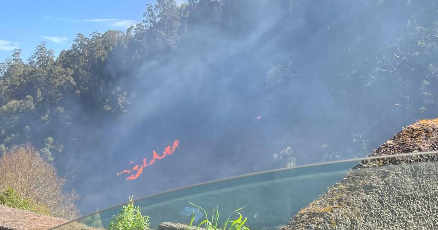 Incêndio no Caminho do Ribeiro Serrão mobiliza 7 operacionais (com vídeo)