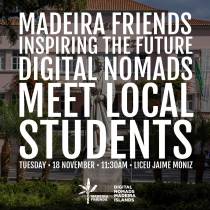 Nómadas digitais levam futuro do trabalho remoto ao Liceu Jaime Moniz