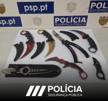 Buscas a uma residência resultam na apreensão de várias armas brancas