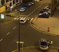 Colisão deixa dois veículos imobilizados junto ao Fórum Madeira (com vídeo)