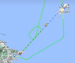 Binter falhou aterragem no Porto Santo devido ao vento forte e regressou à Madeira