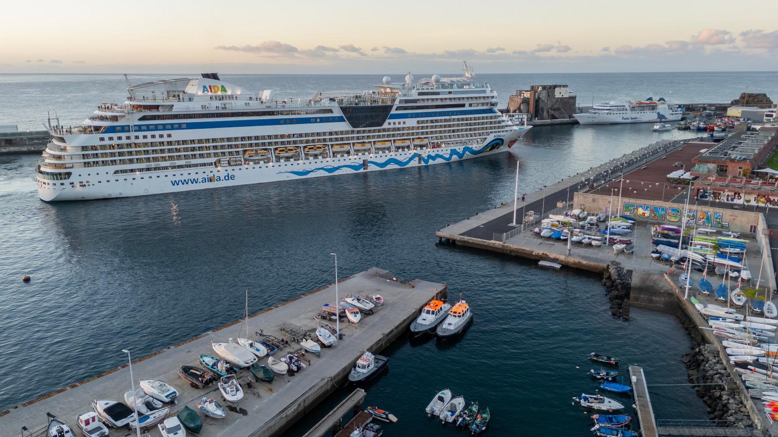 AidaMar visita hoje o Porto do Funchal