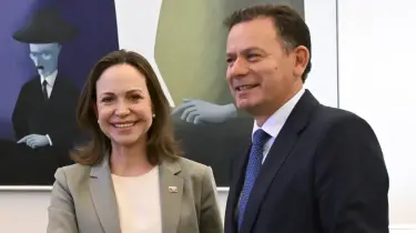 Montenegro e Corina reunidos: “Falámos na libertação de presos políticos”