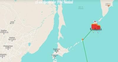 Acompanhe em direto a viagem do Pai Natal