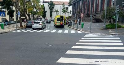 Momento em que era prestado socorro à vítima.