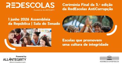 Escolas da Madeira participam na cerimónia final da RedEscolas AntiCorrupção