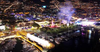 Imagens aéreas mostram a magia da inauguração das luzes no Funchal (com fotos)