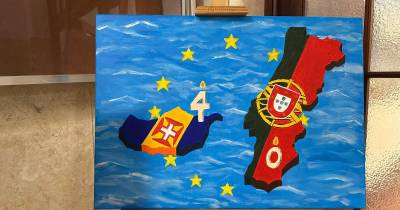 ‘40 anos de integração europeia da RAM’ pintados por alunos da Francisco Franco